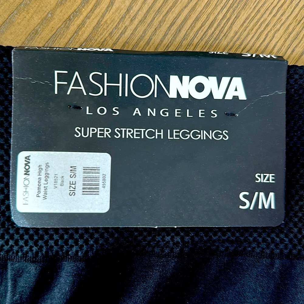 Black leggings with slits